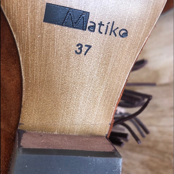 ANTHROPOLOGIE MATIKO Fringe Suede Ankle Boots NEW! - Picture 10 of 12